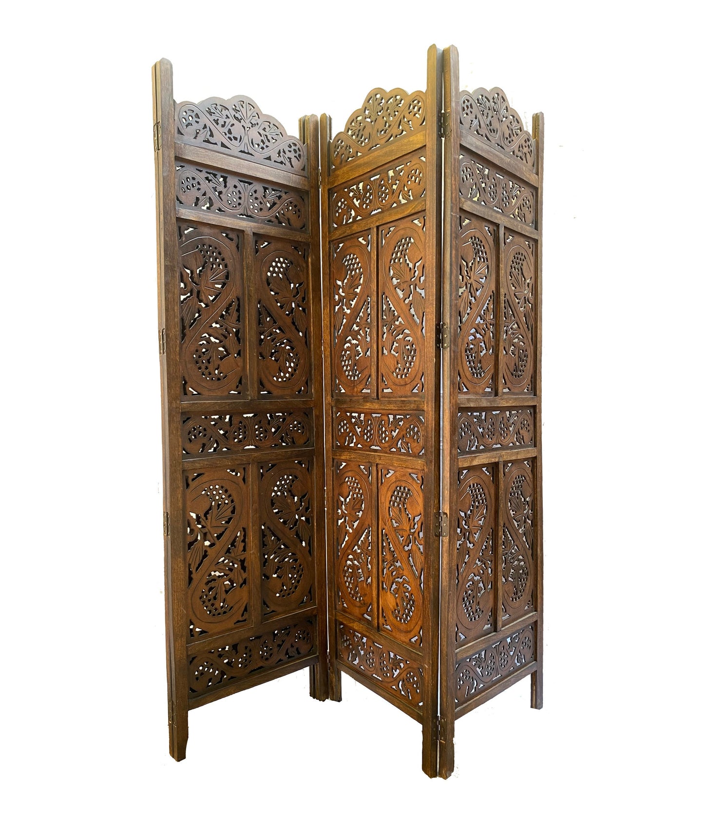 Mid century design Wooden Folding Divider, Partition, Handmade Self standing separator