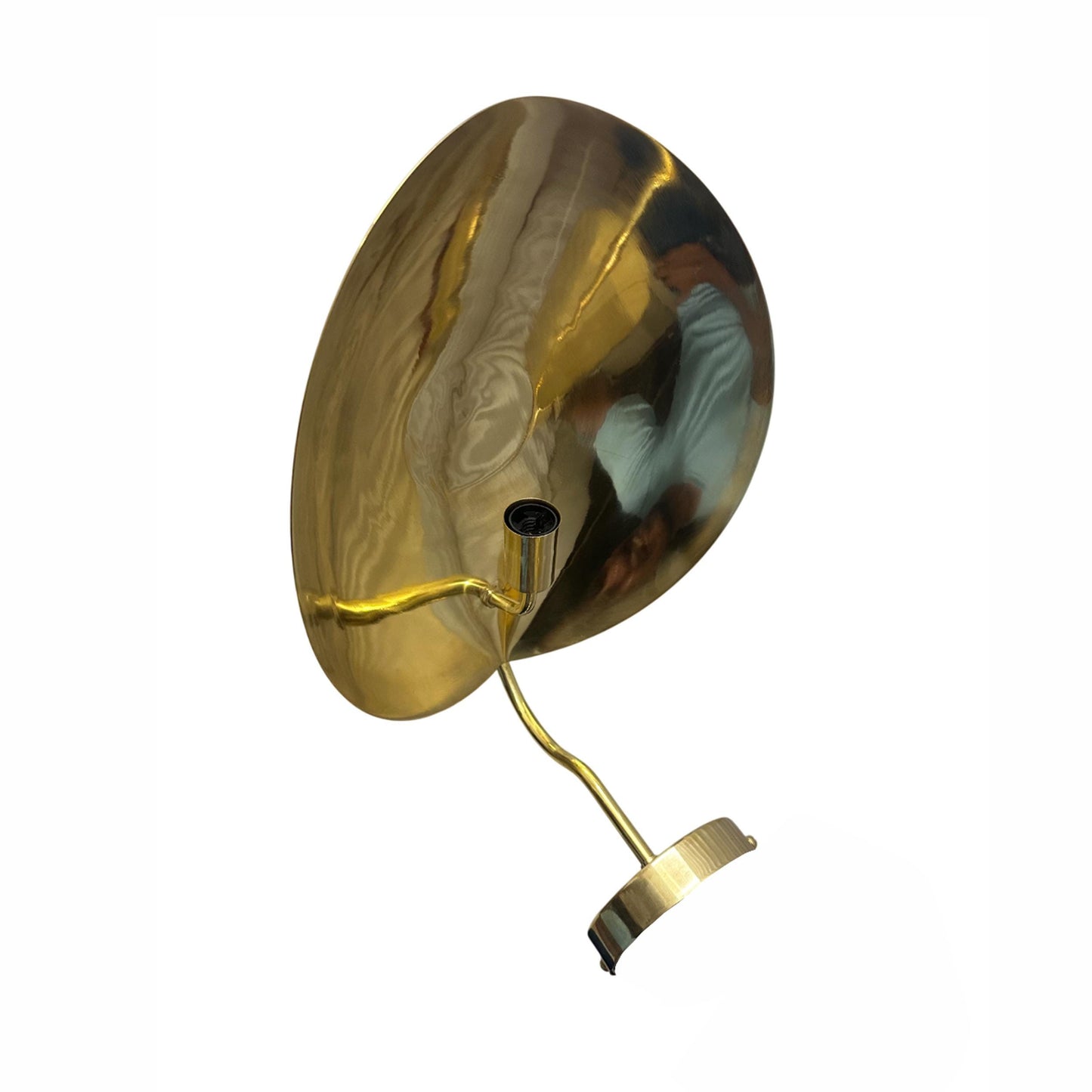 Mid-Century Modern Brass Wall Sconce: Handmade Minimalist Light Fixture