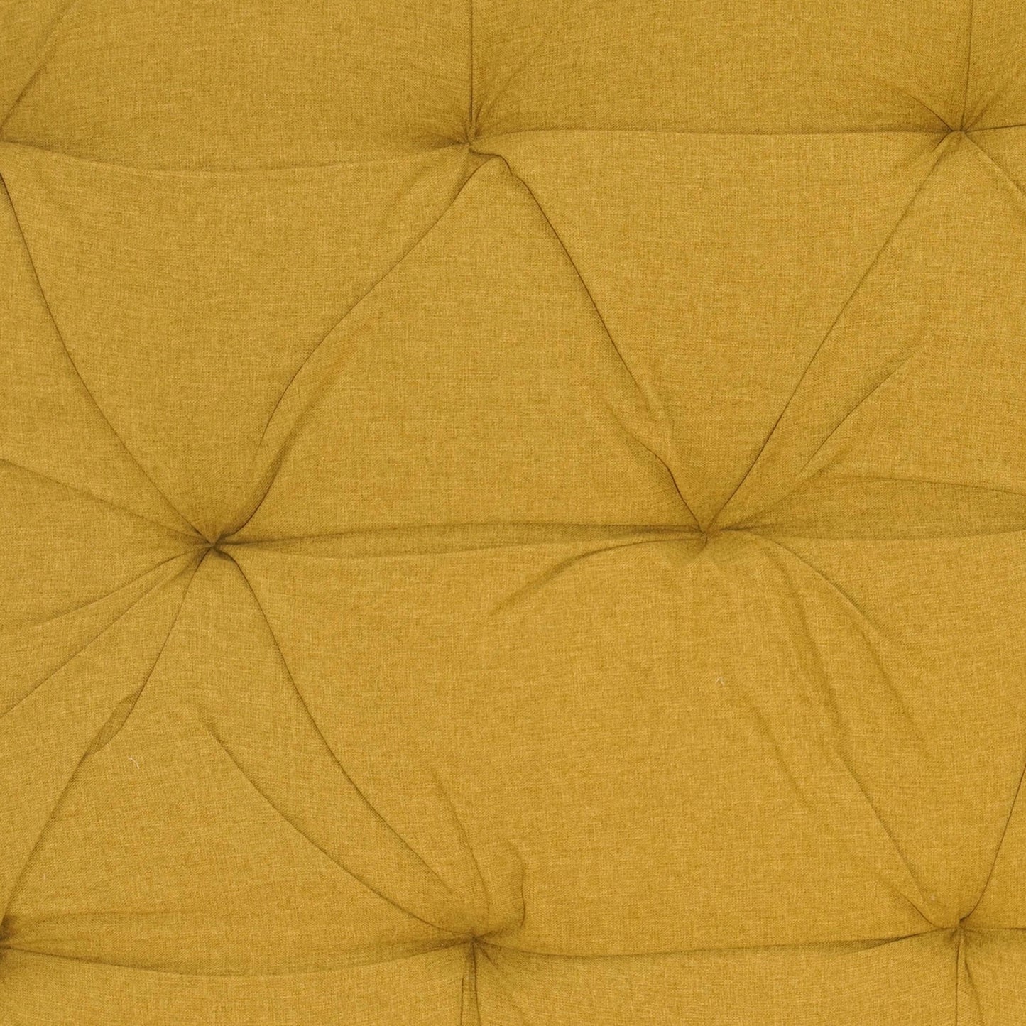 Tufted Upholstered Bed Frame: Solid Wood, Dark Oak Finish, Bohemian Style