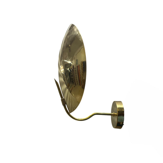 Mid-Century Modern Brass Wall Sconce: Handmade Minimalist Light Fixture