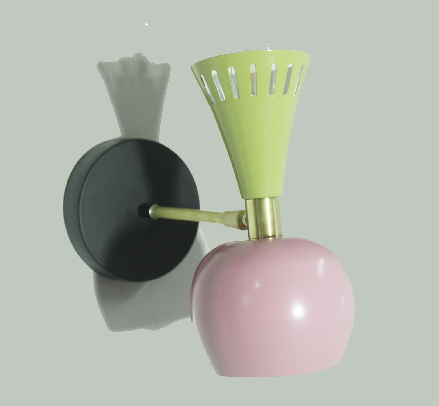 Handmade Moroccan Style Brass Wall Sconce: Multi Color Light Fixture