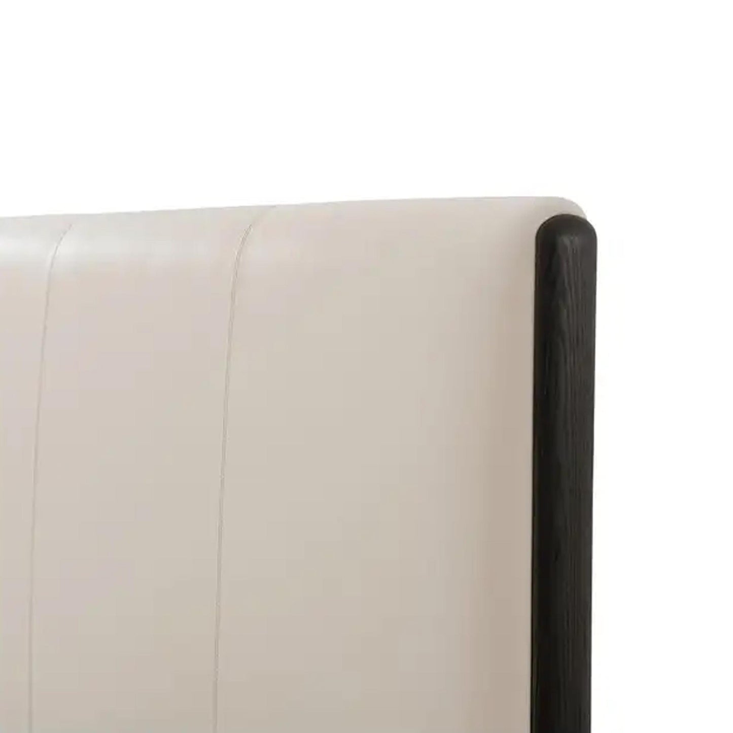 Handmade Leather Upholstered King Bed: Modern Bohemian Bed Frame