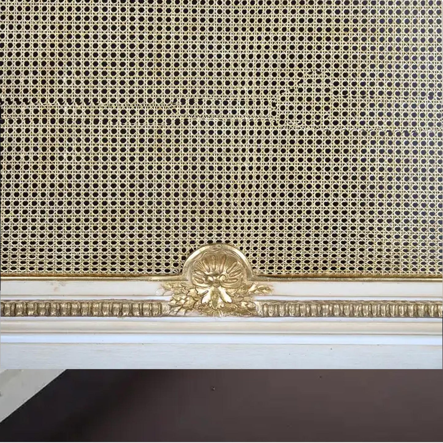 Handmade Teak Wood Bed Frame: Cane Knitted Bohemian Low Post