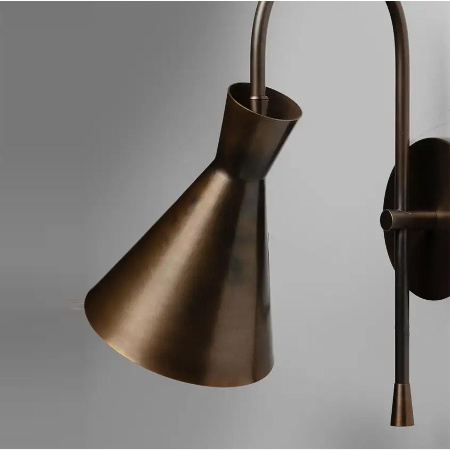 Handmade Brass Wall Sconce: Mid-Century Modern Light Fixture