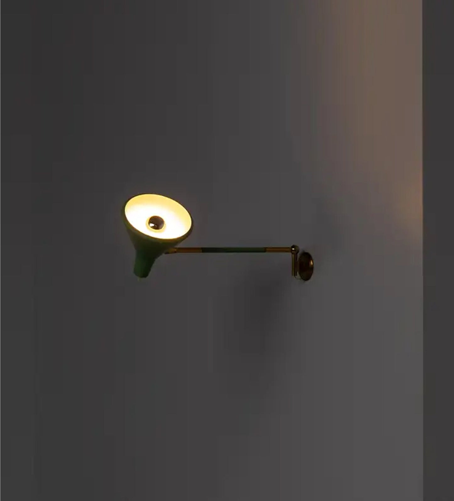 Italian sconce Mid century Articulated bras wall light fixture