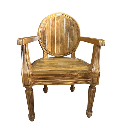 Wood Teak Chair for outdoor, handmade Natural Finished Wooden Solid chair