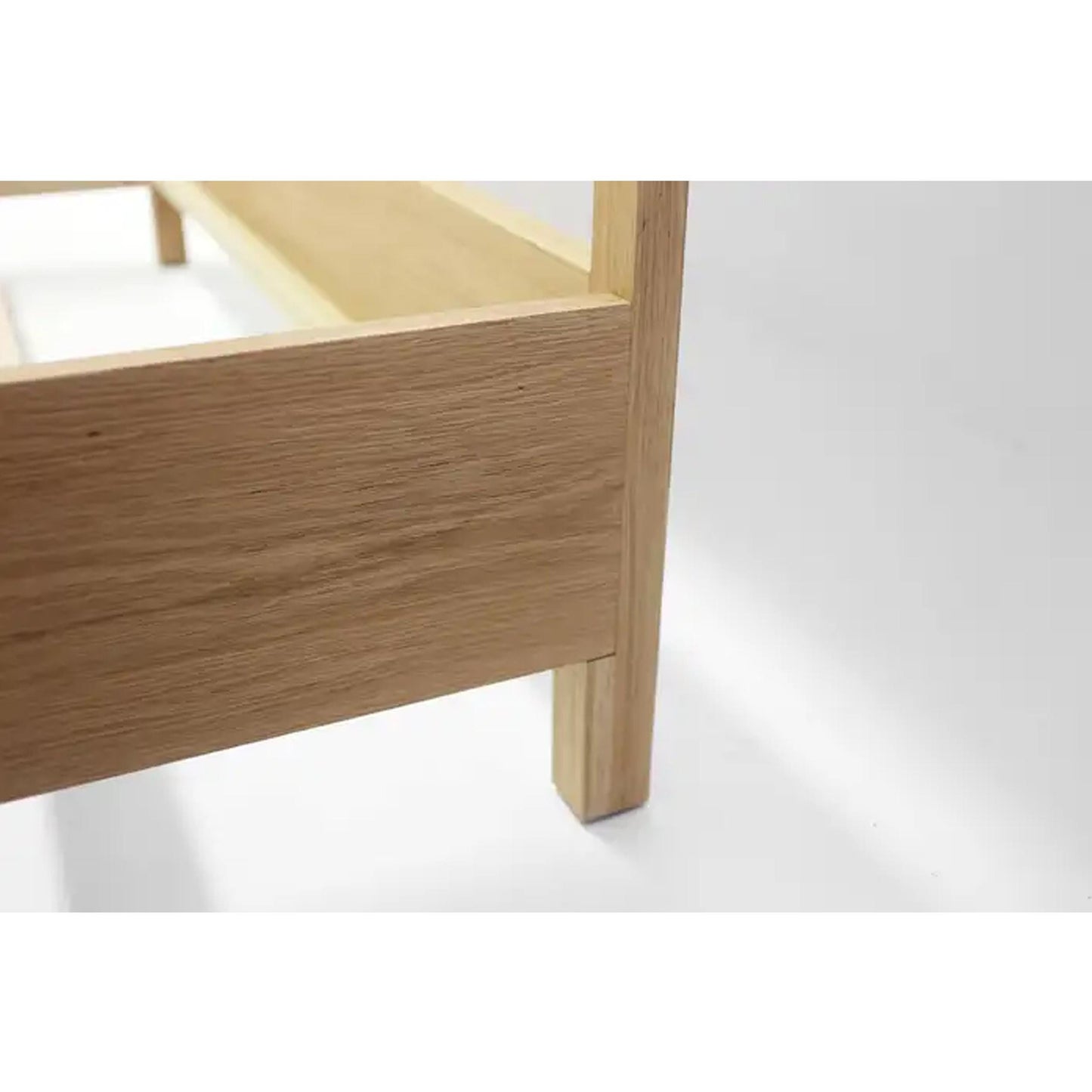 Handmade Tan Leather Tufted Bed: Oakwood Bohemian Bed Frame