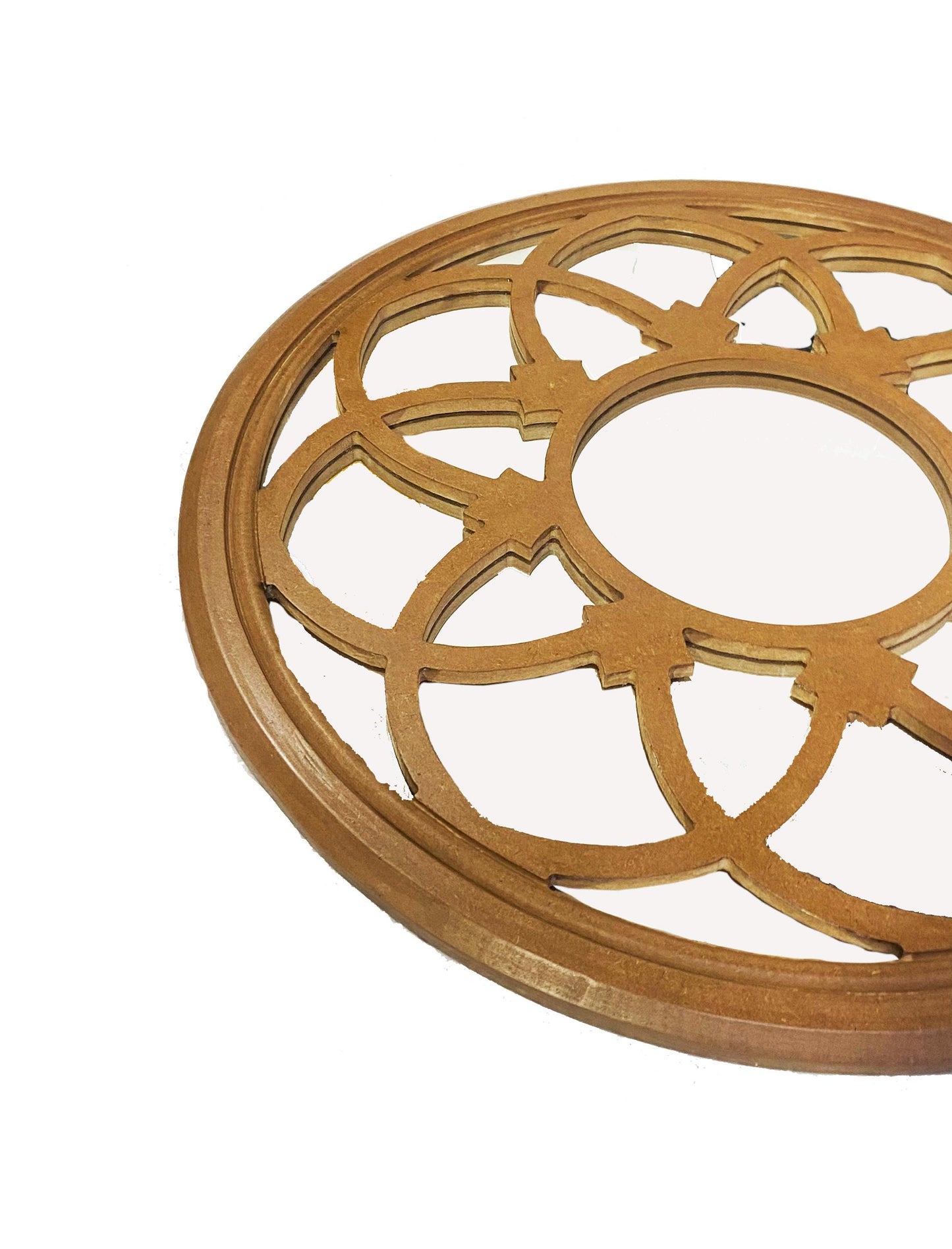 Mid Century Modern Wooden Mirror Frame: Handmade Wall Decor