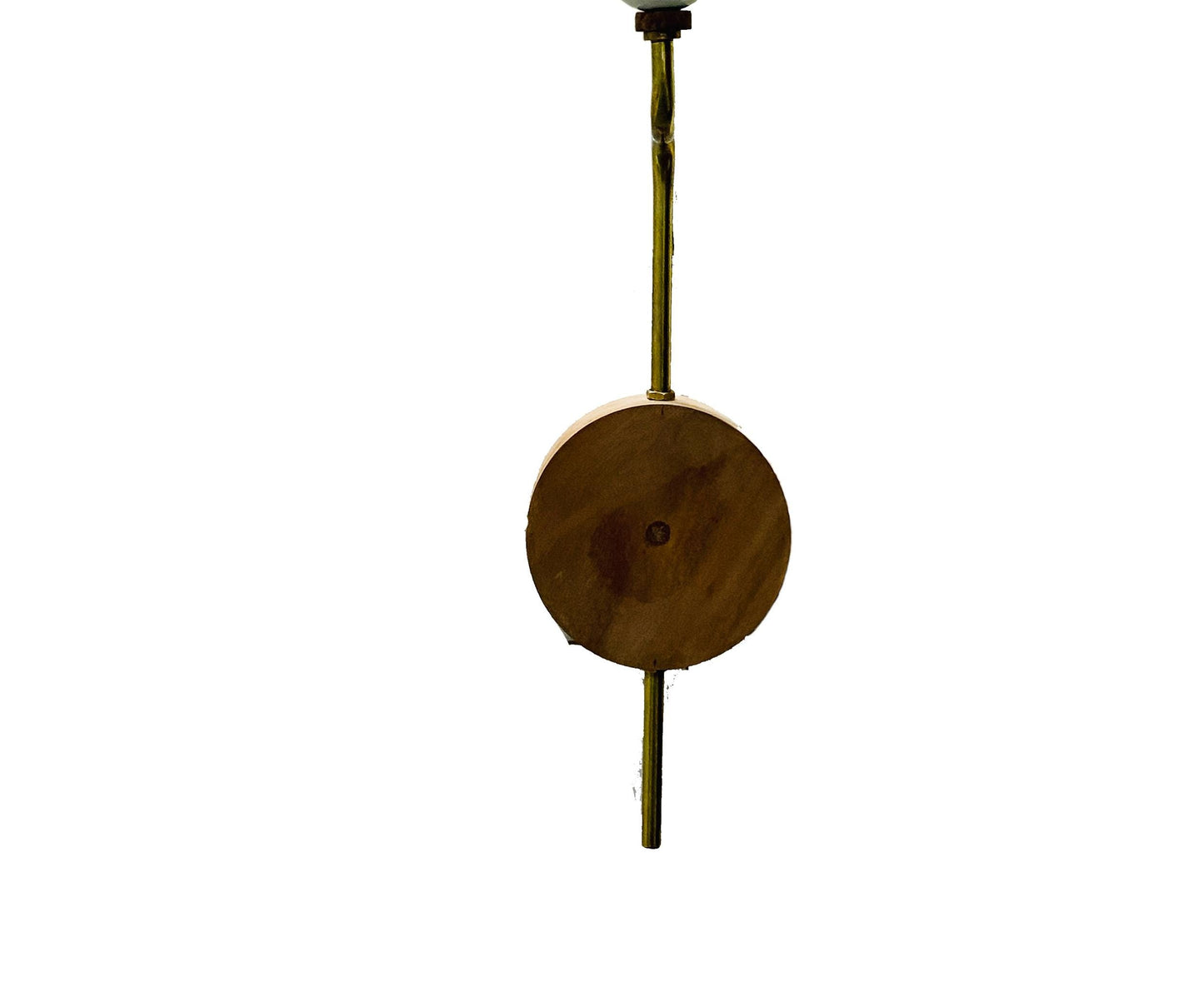 Lola Sconce handmade wood and brass wall light Italian fixture