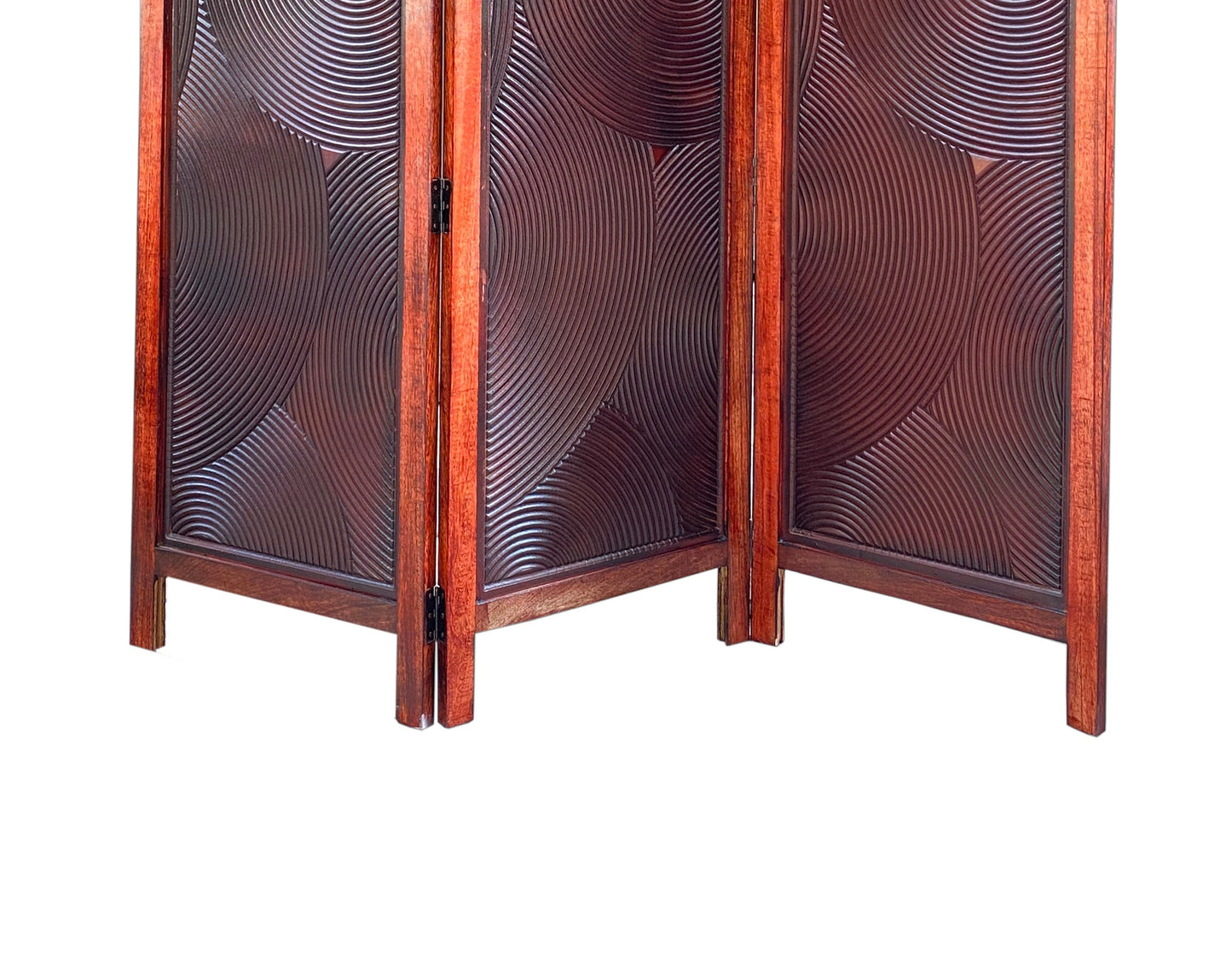 Mid-Century Wooden privacy Folding Room divider, Self standing partition for home and office