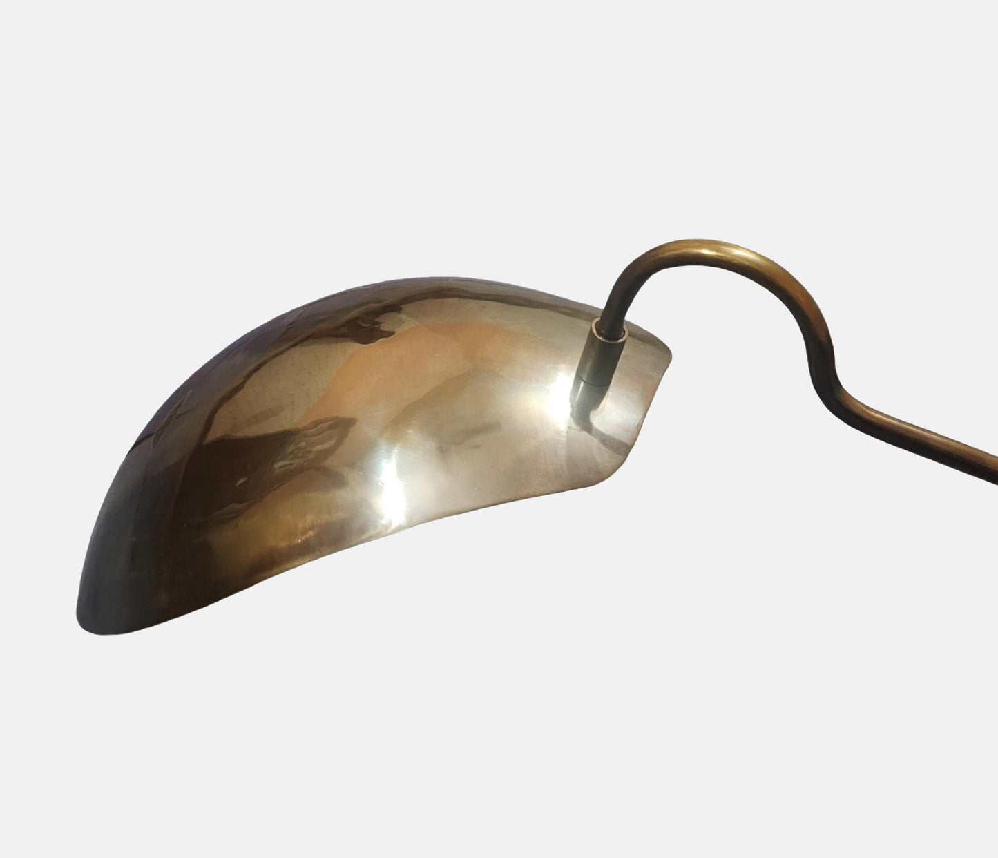 Raw Brass 3-Shade Ceiling Light: Mid-Century Modern Chandelier