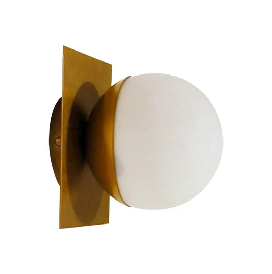 Handmade Brass Globe Wall Sconce - Italian Modern Lighting