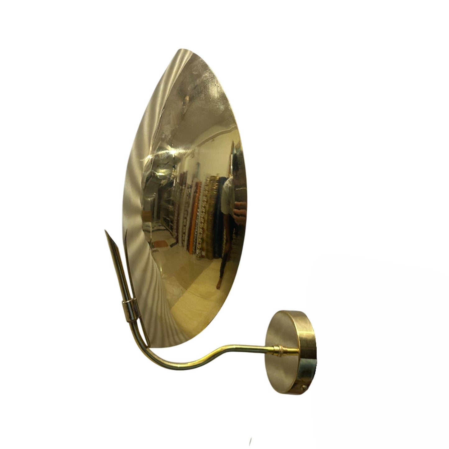 Mid-Century Modern Brass Wall Sconce: Handmade Minimalist Light Fixture