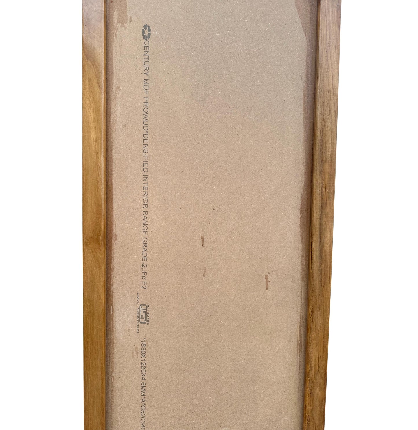 Handmade Teak Wood Mirror Frame: Mid Century Modern, Free Standing or Wall Mount