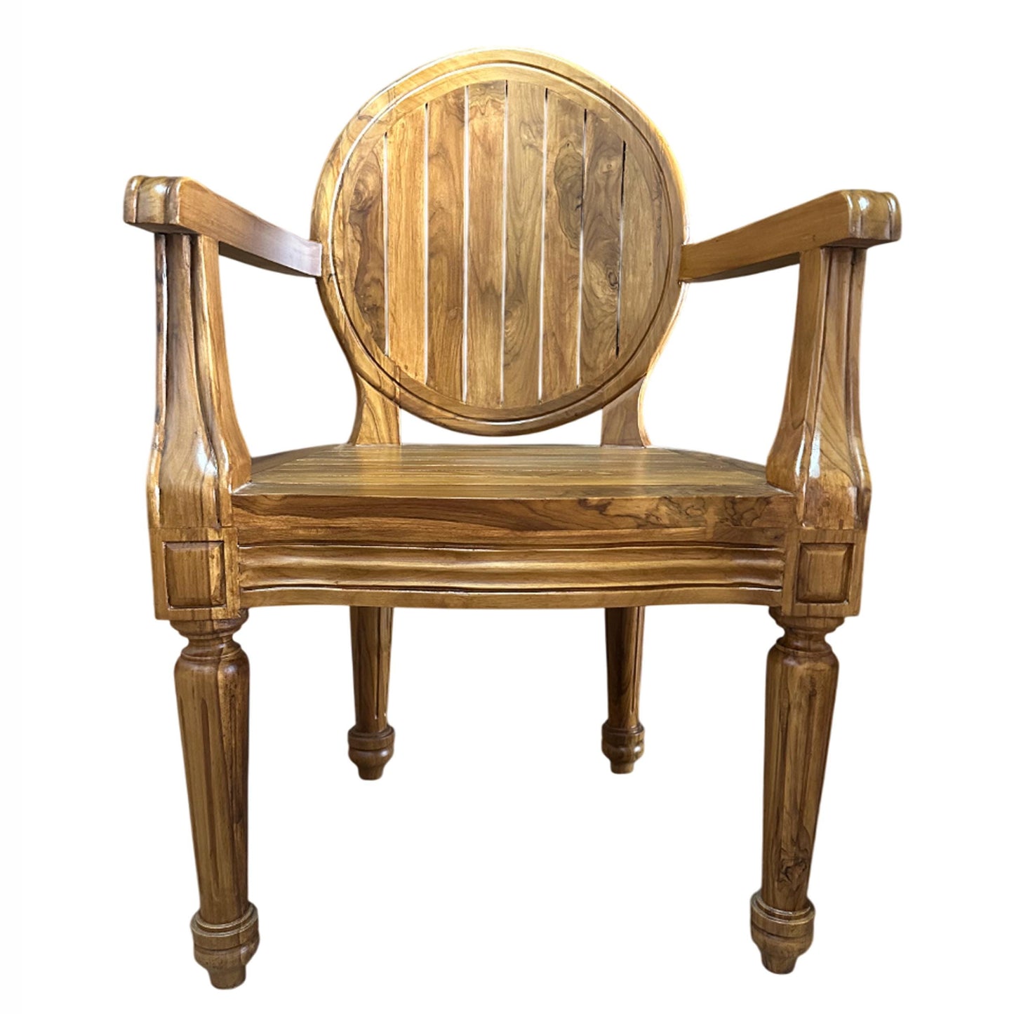 Wood Teak Chair for outdoor, handmade Natural Finished Wooden Solid chair