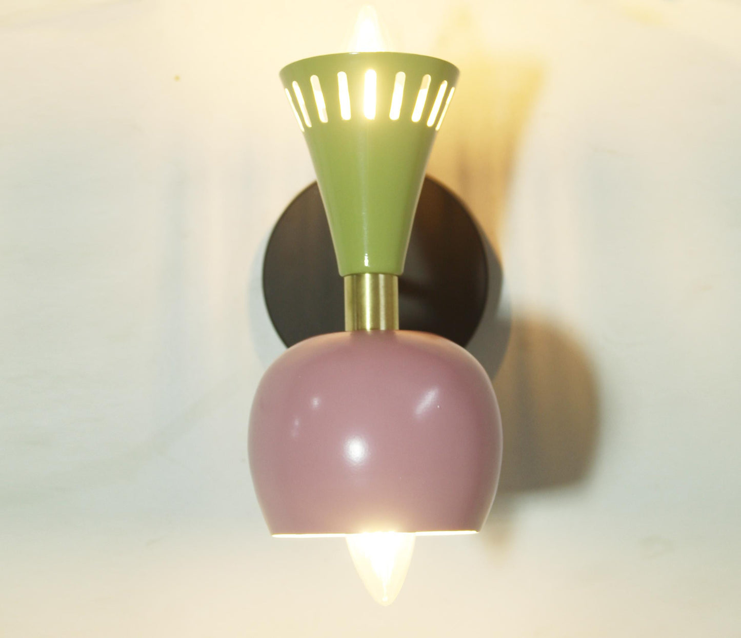 Handmade Moroccan Style Brass Wall Sconce: Multi Color Light Fixture