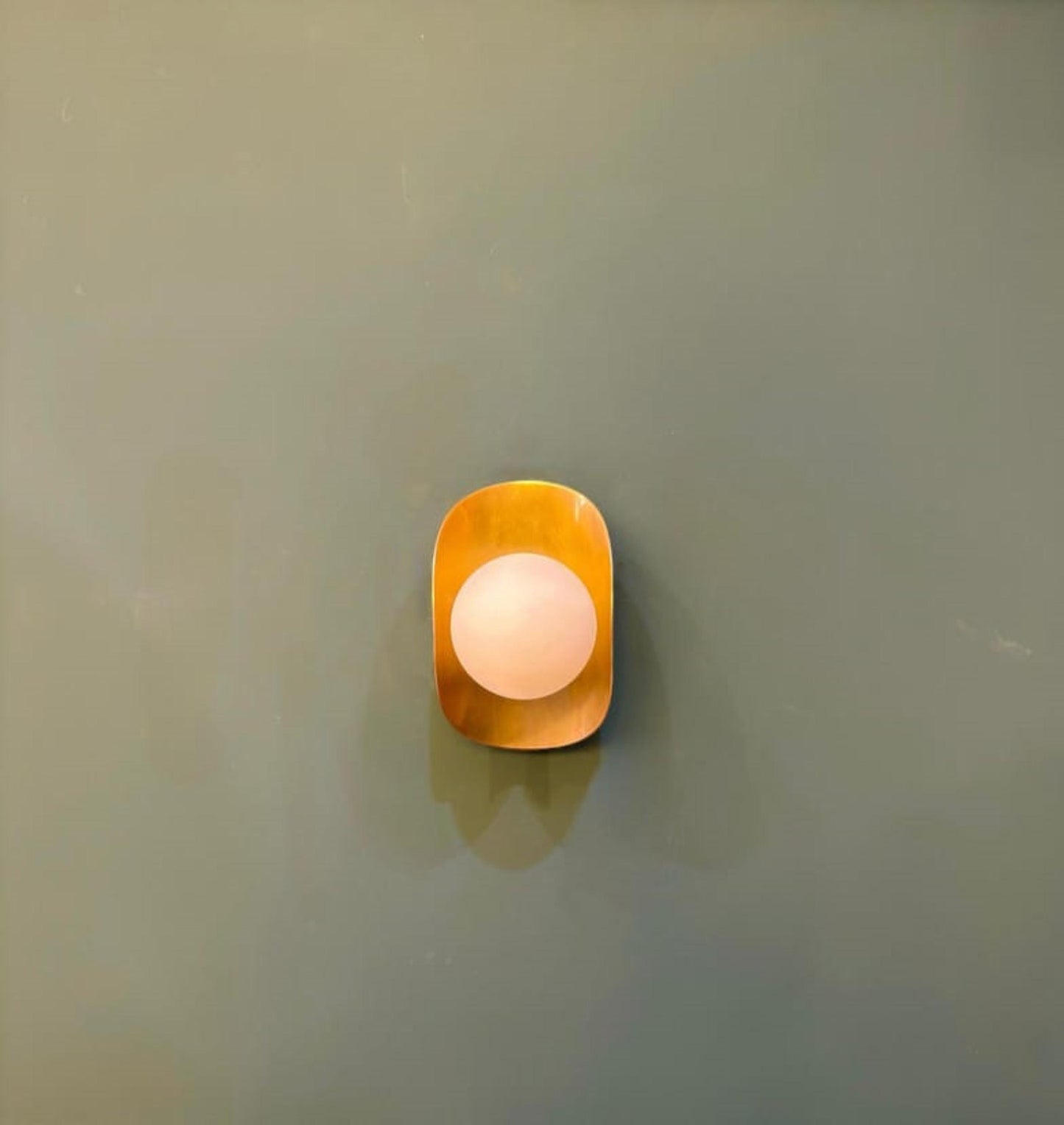 Handmade Brass Globe Wall Sconce: Italian Modern Lighting