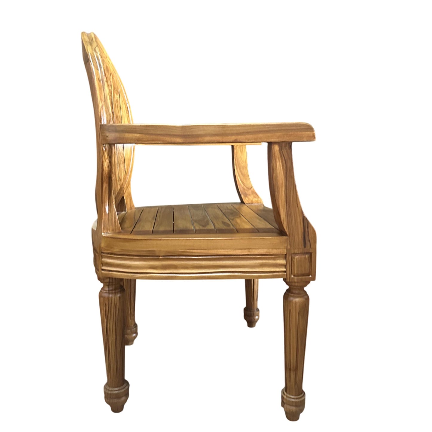 Wood Teak Chair for outdoor, handmade Natural Finished Wooden Solid chair