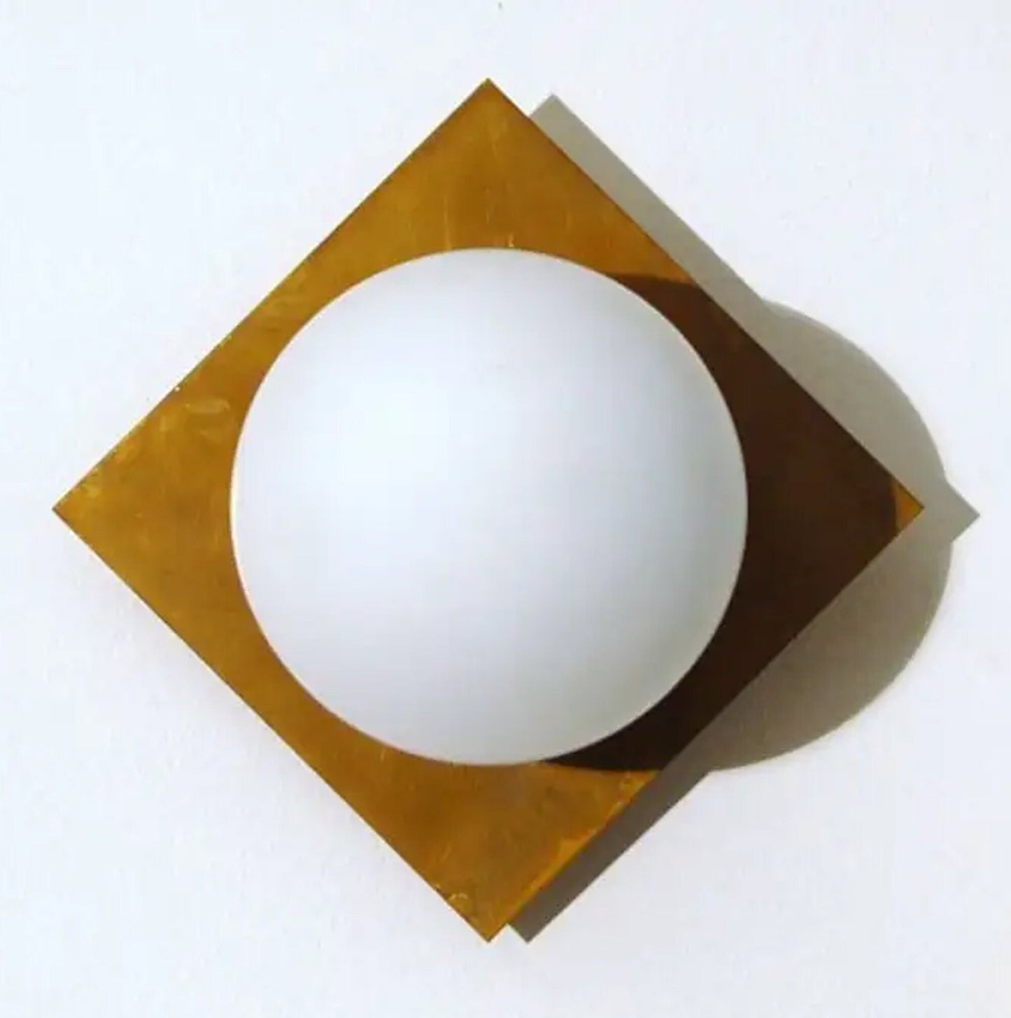 Handmade Brass Globe Wall Sconce - Italian Modern Lighting