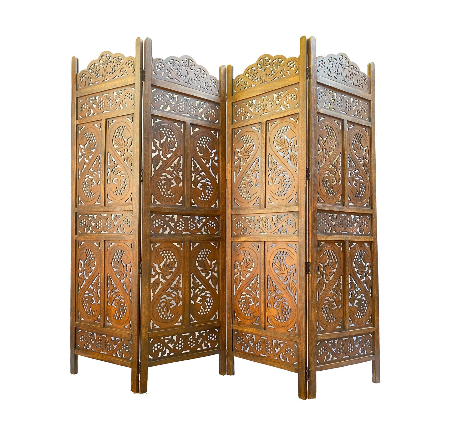 Mid century design Wooden Folding Divider, Partition, Handmade Self standing separator