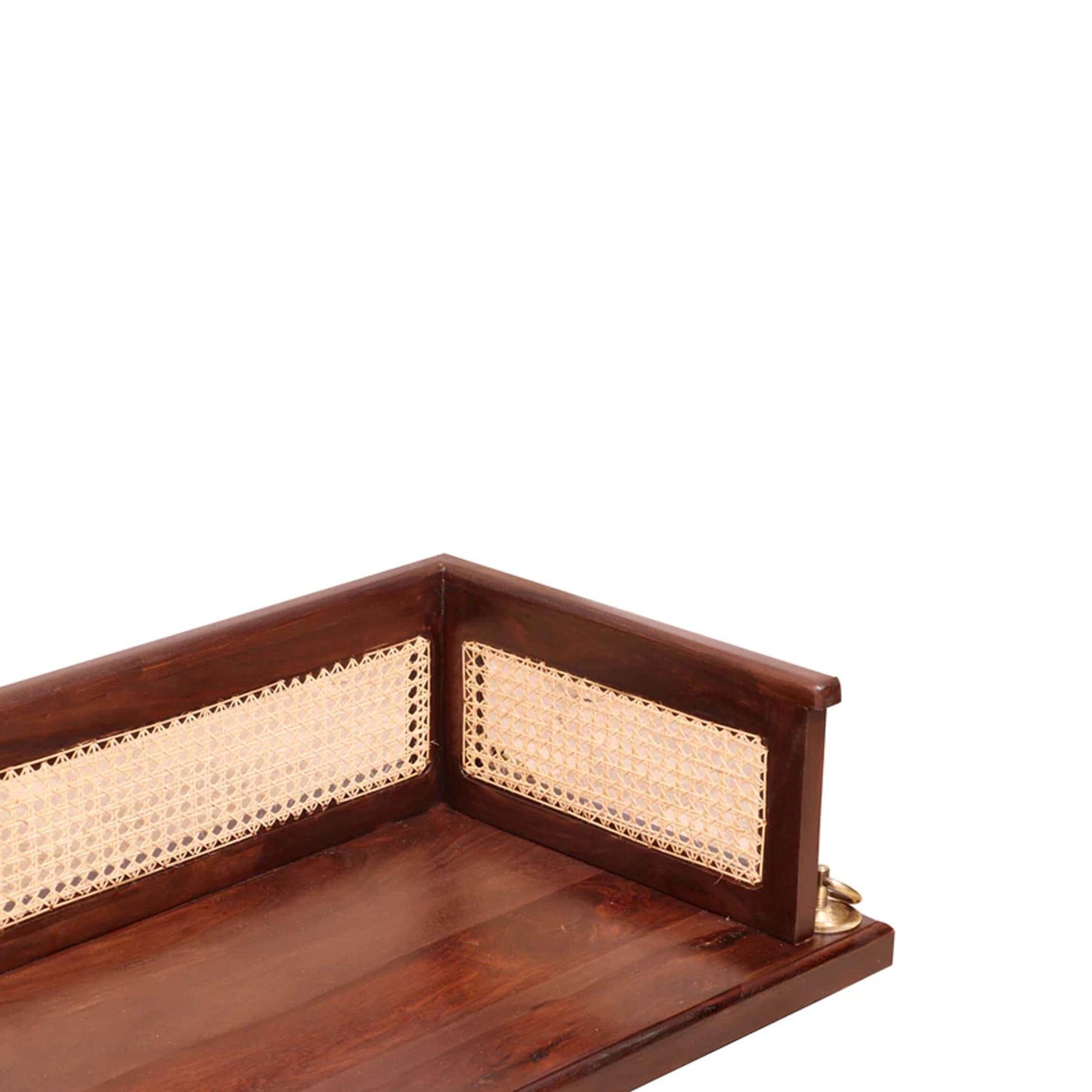 Handmade Teak Wood Swing with Brass Chain: Traditional Jhula