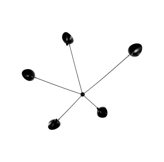 5 arm Spider Wall sconce, Handmade Brass wall light Large fixture